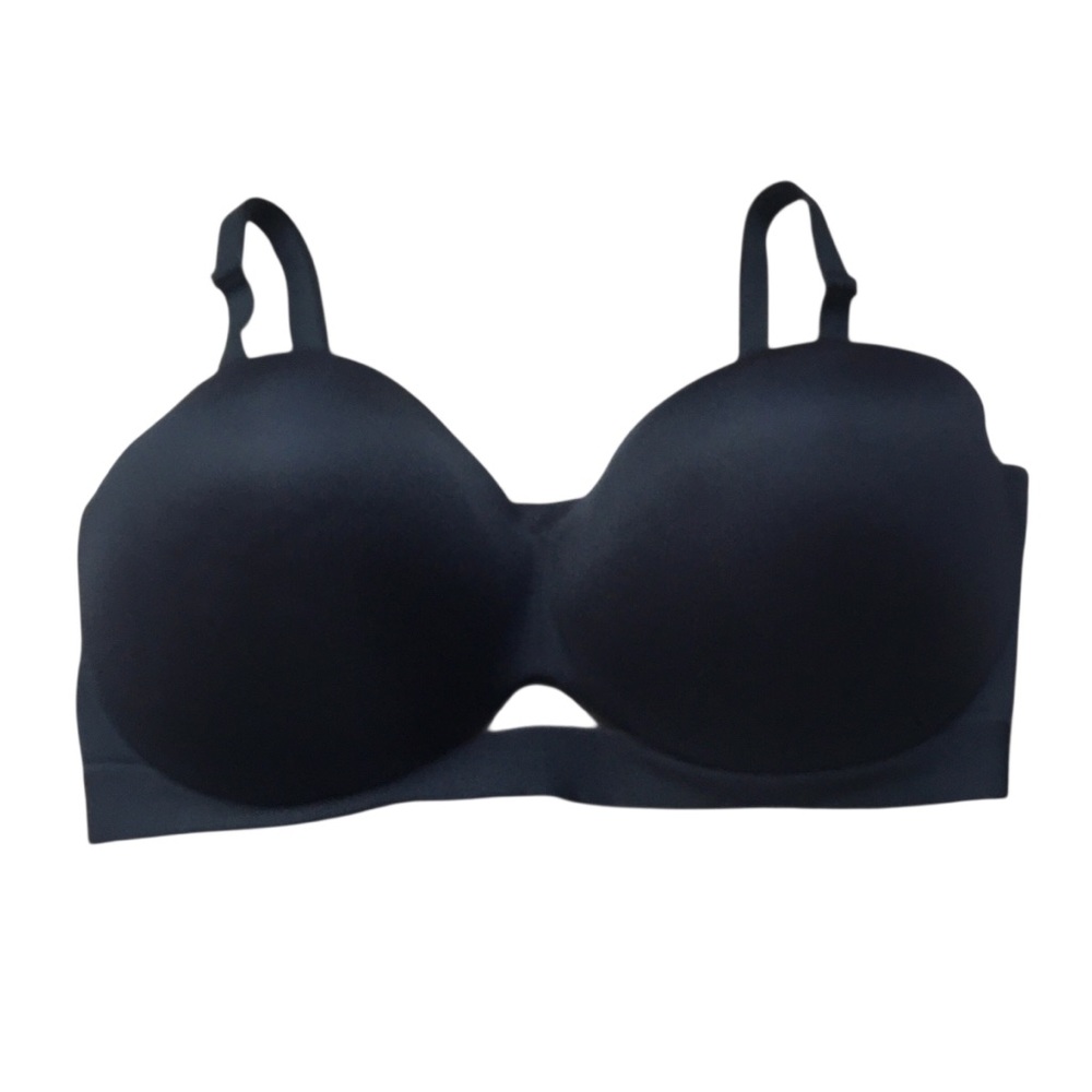 Cacique Black Full Coverage Padded Adjustable Intimate Bra 38F. - Picture 2 of 7